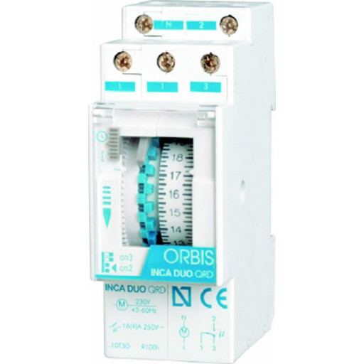 Kontaktklokke 24 timer Mek Inca-Duo-QRD Backuptype - El