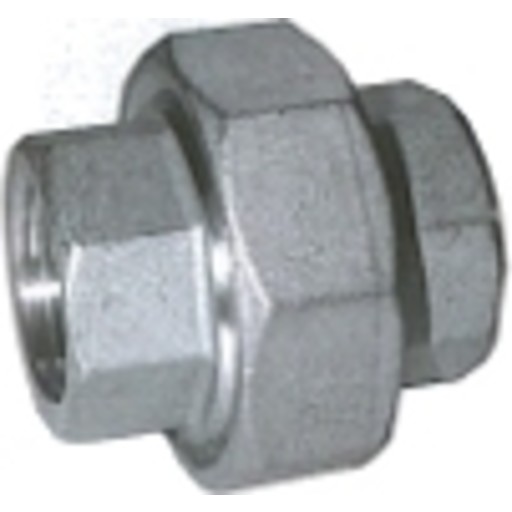 Rustfri union m/muffe 3/4"