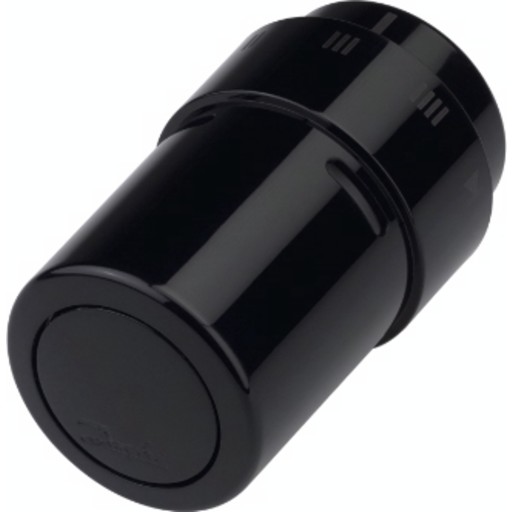 Danfoss RAX radiatortermostat, sort RAL 9005 til håndklæderadiator, 013G6075. Passer også til RA-N ventiler