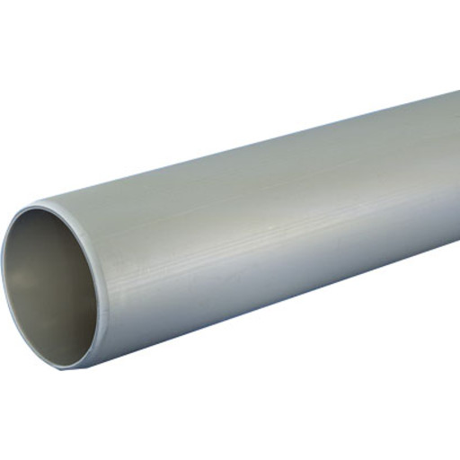 Wavin Wafix afløbsrør, uden muffe, Ø40 mm, 3000 mm, plast, grå billede