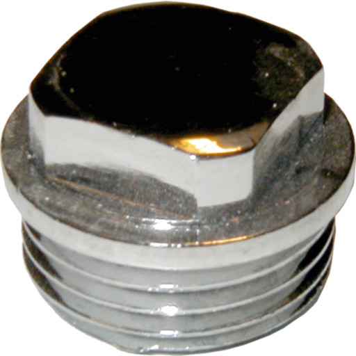 Messing prop, krom, 1/2" billede