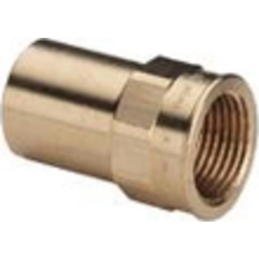 Viega Sanpress indstik, brugsvand, varme, muffe/muffe, 15 mm x 1/2" billede