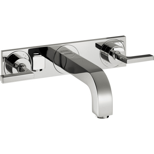 Hansgrohe AXOR Citterio 3-huls håndvaskarmatur til vægmontering, 226 mm tud