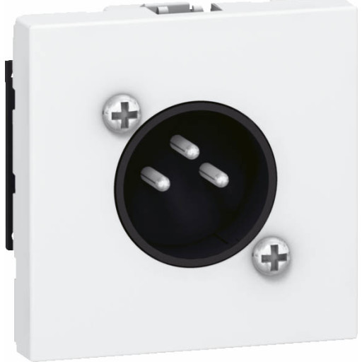 Mosaic XLR 3-pins hannplugg 2M Hvit
