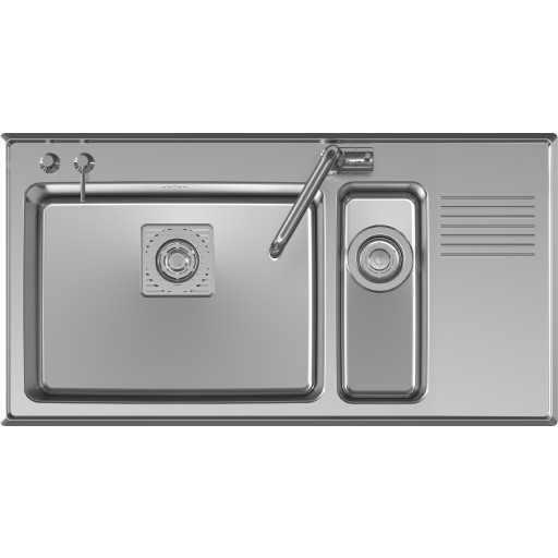 Intra Frame FR97SXHLF køkkenvask, 97x51 cm, rustfrit stål