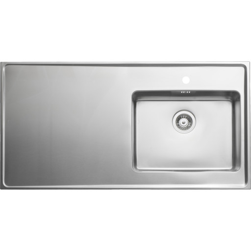 Intra Qube QF12-03 stålbord, 120x60 cm, rustfrit stål billede