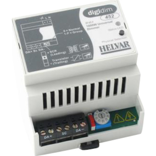 Digidim452 Dimmer 1x1000W Backuptype - El