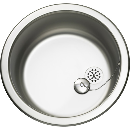 Intra Barents BKC380-R01 køkkenvask, Ø43 cm, rustfrit stål billede