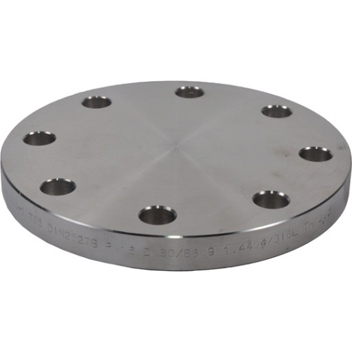 76 1 Mm Blindflange Aisi 316l Din 2527 En1092 1 Pn10 16 Fra Indura
