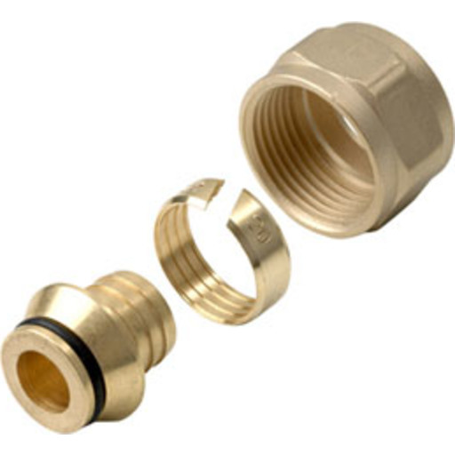 Wavin Tigris Skruefittings - Koblingsst, 16 mm x ?" (16 x 2,0 mm Wavin alupex rr)