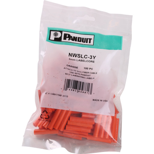 1000 stk Etiketthylse 3 mm for merking av simpleksfiberledere (100)