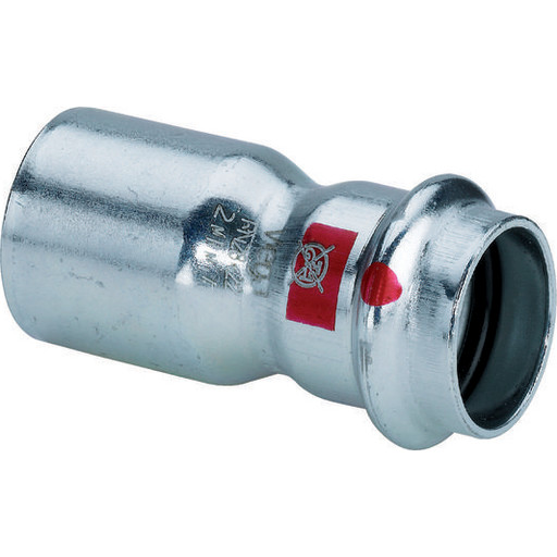 VIEGA Prestabo reduktion muffe / nippel 15x18mm af ulegeret stål SC-contur