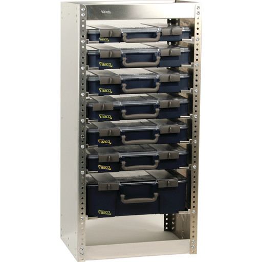 Raaco CarryLite bilreol S292 - Samlet, 1 stk 55 5x10-25/2 + 5 stk 80 5x10-15 + 1 stk 150-9