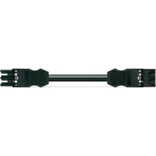 15 stk Mellemkabel 5m 3G1,5 hffr hun-han sort