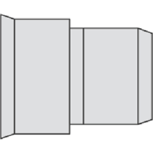 Kroker 353 x 315 mm overgang til glatt hylse, uten gummiring Backuptype - VA