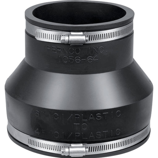 Fernco overgangsmanchet 200-221 x 220-250 mm (200 mm plast - 200 mm ler)