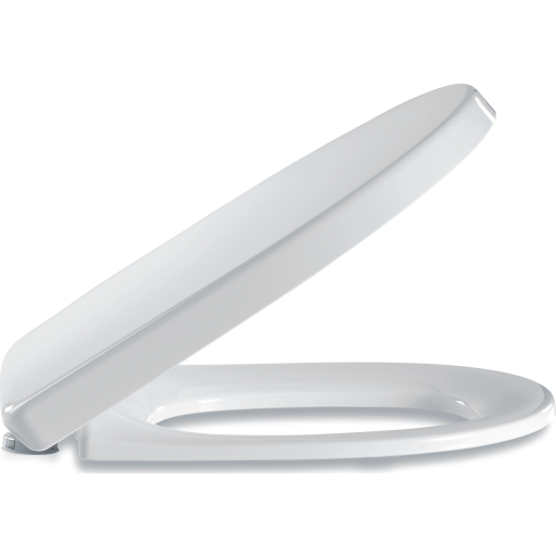 Pressalit Delight 492 toiletsæde med soft close og lift-off, inkl. beslag i rustfrit stål. Hvid