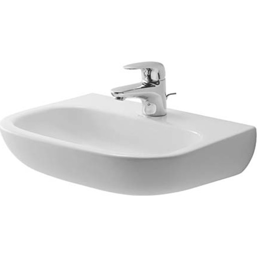 Duravit D-Code håndvask 450x340mm medicinal med hanehul uden overløb