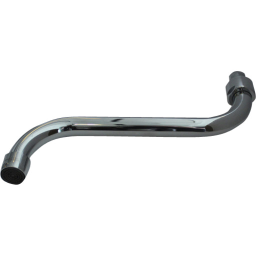 Børma S-tud, svingbar, 200 mm, 3/4", krom billede