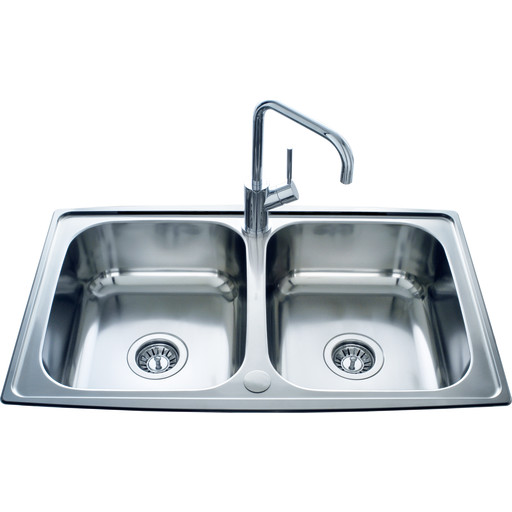 Intra Horizon HZ815DF køkkenvask, 81,5x51 cm, rustfrit stål