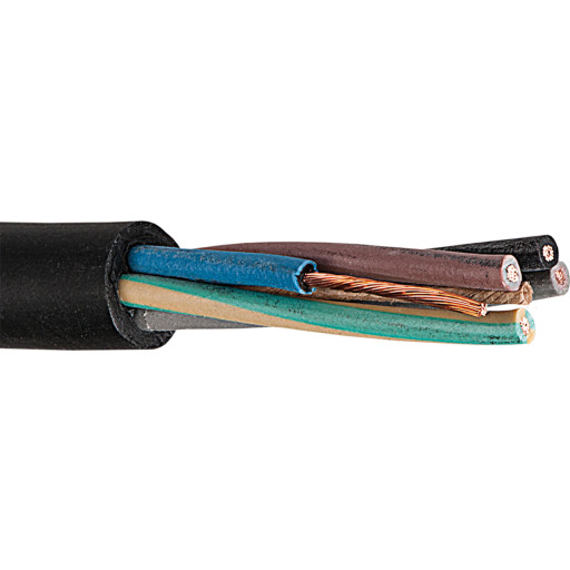 50 meter Gummikabel H07RN-F 5x1,5 mm² billede