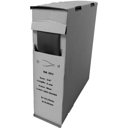 Krympeflex med lim Ø9/3 mm i sort på 3 meter billede