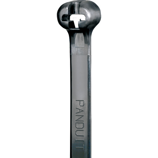 500 stk Buntebånd BT med ståltunge 7 x 378 mm, svart (50)