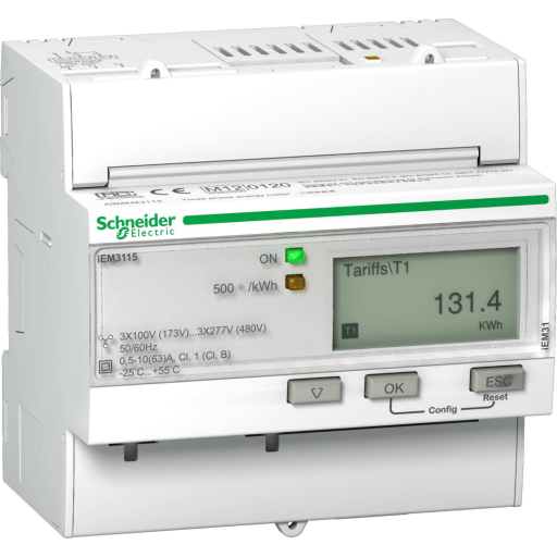 Billede af KWH MÅLER 400V 63A TARIF MID