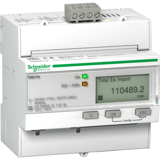 Billede af KWH MÅLER 400V 63A TARIF M MID