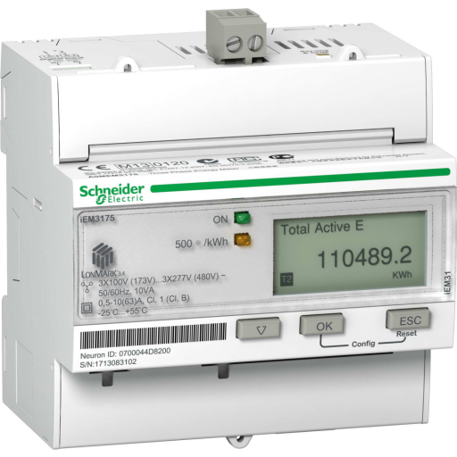 Billede af KWH MÅLER 400V 63A LON MID