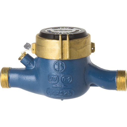 Koldtvandsmåler QN 2,5 - 190 mm vandret billede