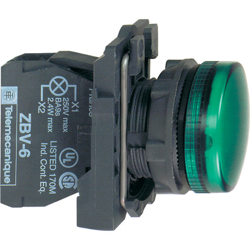 Billede af Lampe Komplet LED Grøn 24V AC/DC XB5AVB3