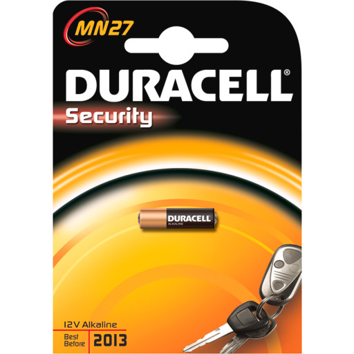 Duracell batteri, SECURITY MN27, 12 V Alkaline, 1 stk. Backuptype - Værktøj