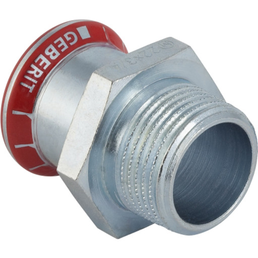 Mapress overgang med udvendigt gevind 42 mm x 1 1/2" billede