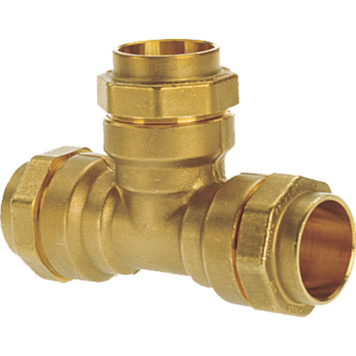 Isiflo 50 mm tee, messing, PN16