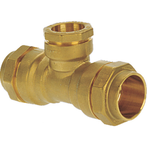 Isiflo 50 x 32 x 50 mm tee, reduceret, messing, PN16