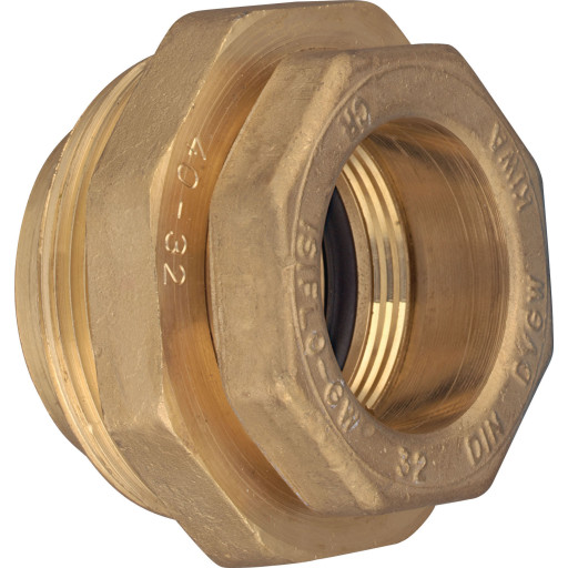 Isiflo 63 x 50 mm reduktionsindlæg, messing, PN16