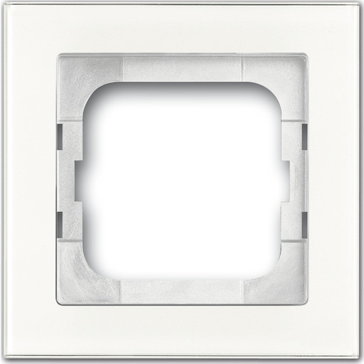 Ramme Axcent 1M hvitt glass Backuptype - El