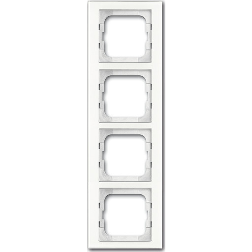 Ramme Axcent 4M hvitt glass
