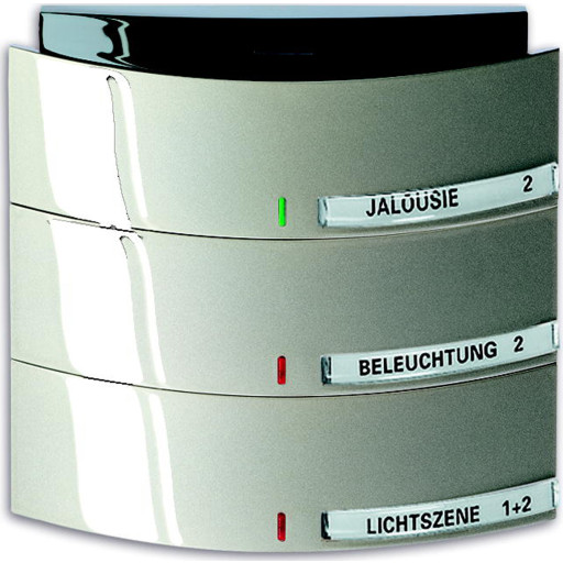 KNX Triton Betjeningselement 3/6-tryk champagne