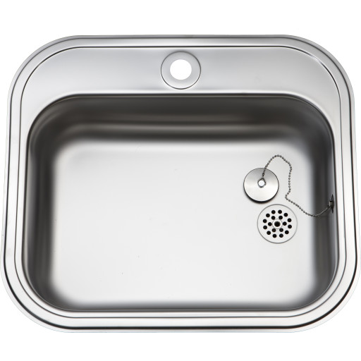 Intra BMK480B1-R01 diskbänk, 55x48 cm, matt rostfritt stål