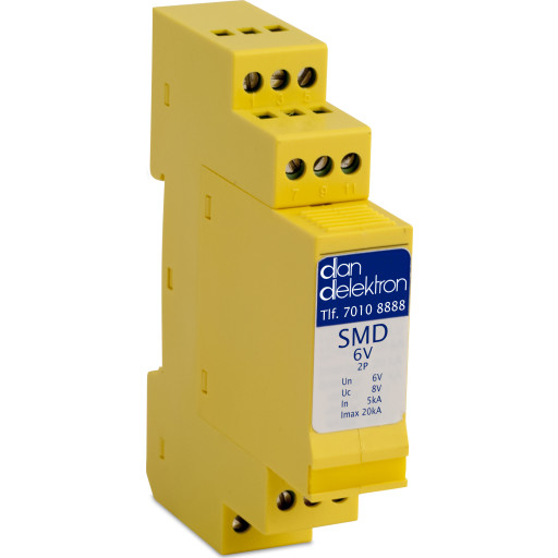Transientbeskyttelse SMD 6V 2Par f/din skinne