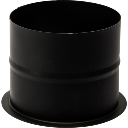 150 mm. Metalbestos Sorte røgrør murbøsning, lige 100 mm.