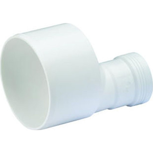 Wavin Wafix reduktion, Ø75x50 mm, plast, hvid