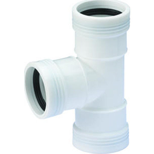 Wavin Wafix grenrør, 88,5°, Ø32 mm, plast, hvid