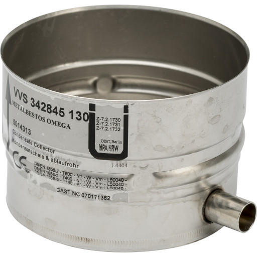 130 mm Metalbestos Omega linerlager med kondensatdrenering Backuptype - VVS