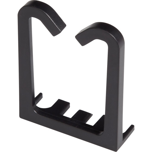 Kabelhenger horisontal plast sort 1HE