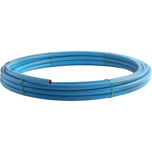 Wavin PE80 vandtrykrr - PEM-rr (rulle / PN10 / SRD11 / bl), 20 mm / 100 meter
