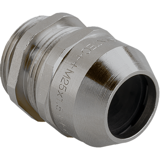 Messing Skruetilkobling M12 IP68 kabel É3-7 mm gjenger L:5 mm