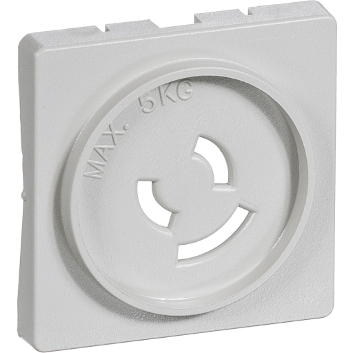 LK FUGA afdækning for lampestikkontakt 2-leder + jord 1 modul, lysegrå